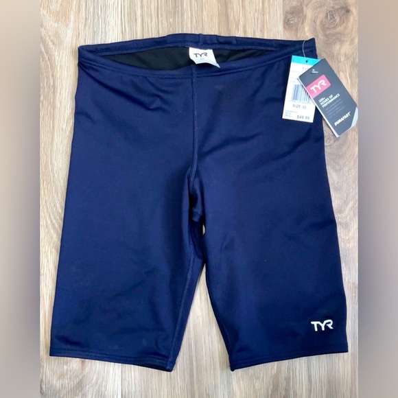 TYR SOLID MALE JAMMER Navy Blue size 30 NWT - Picture 1 of 3